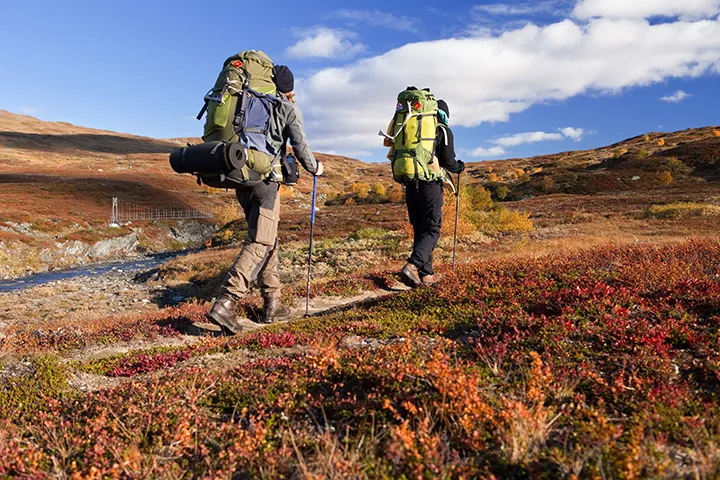 Hikers Jämtlands fjällen